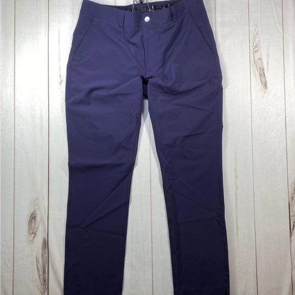 Vineyard Vines Fairway Pants Mens 33x30 Blue Stretch Golf Chinos 1P0254 - Picture 2 of 10